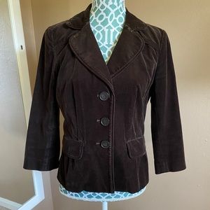 Halogen 3/4 Sleeve Corduroy Jacket